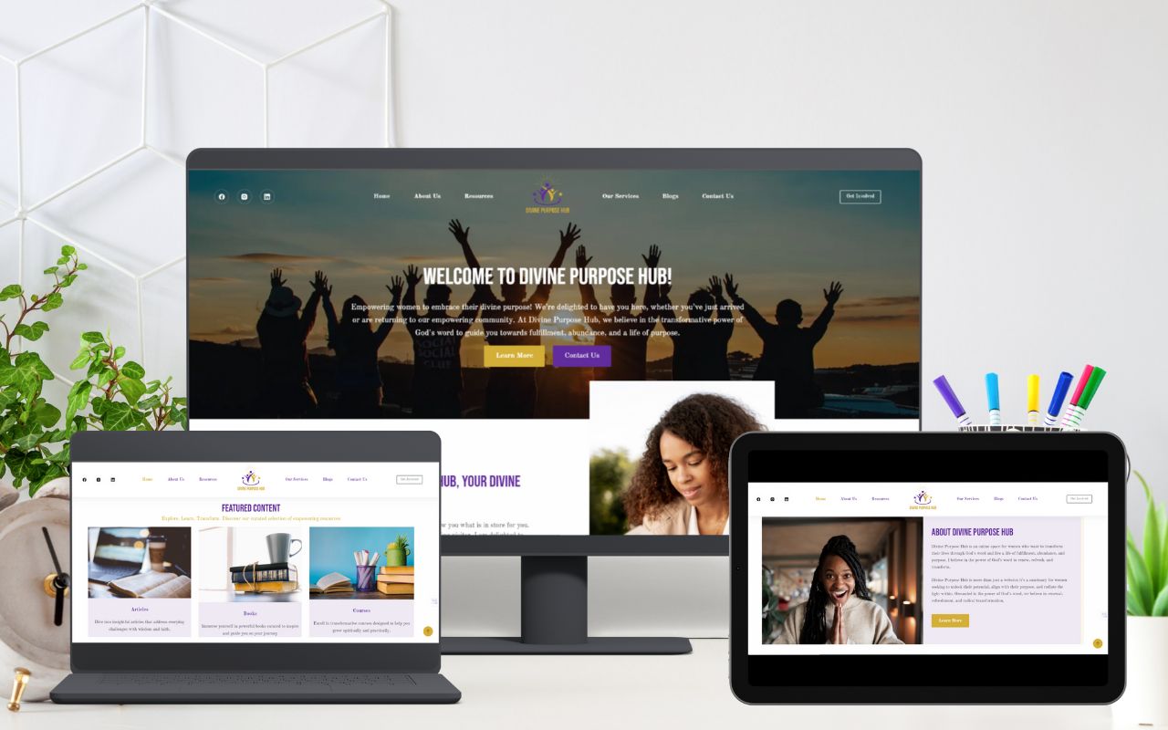 Divine Purpose Hub projects portfolio