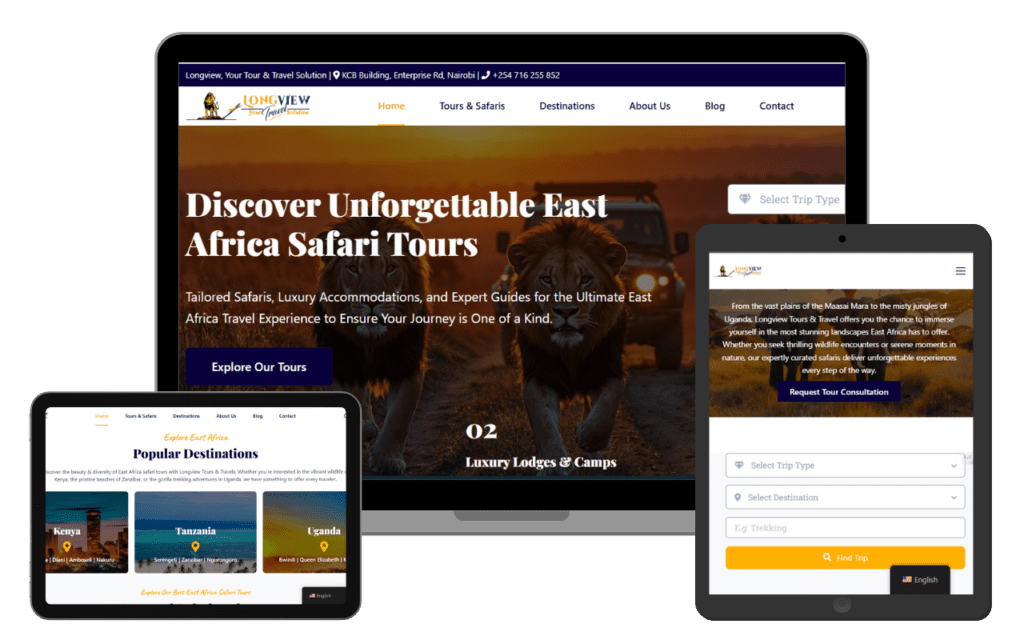 Longview Tour and Travel Website Revamp | SEO & Digital Marketing