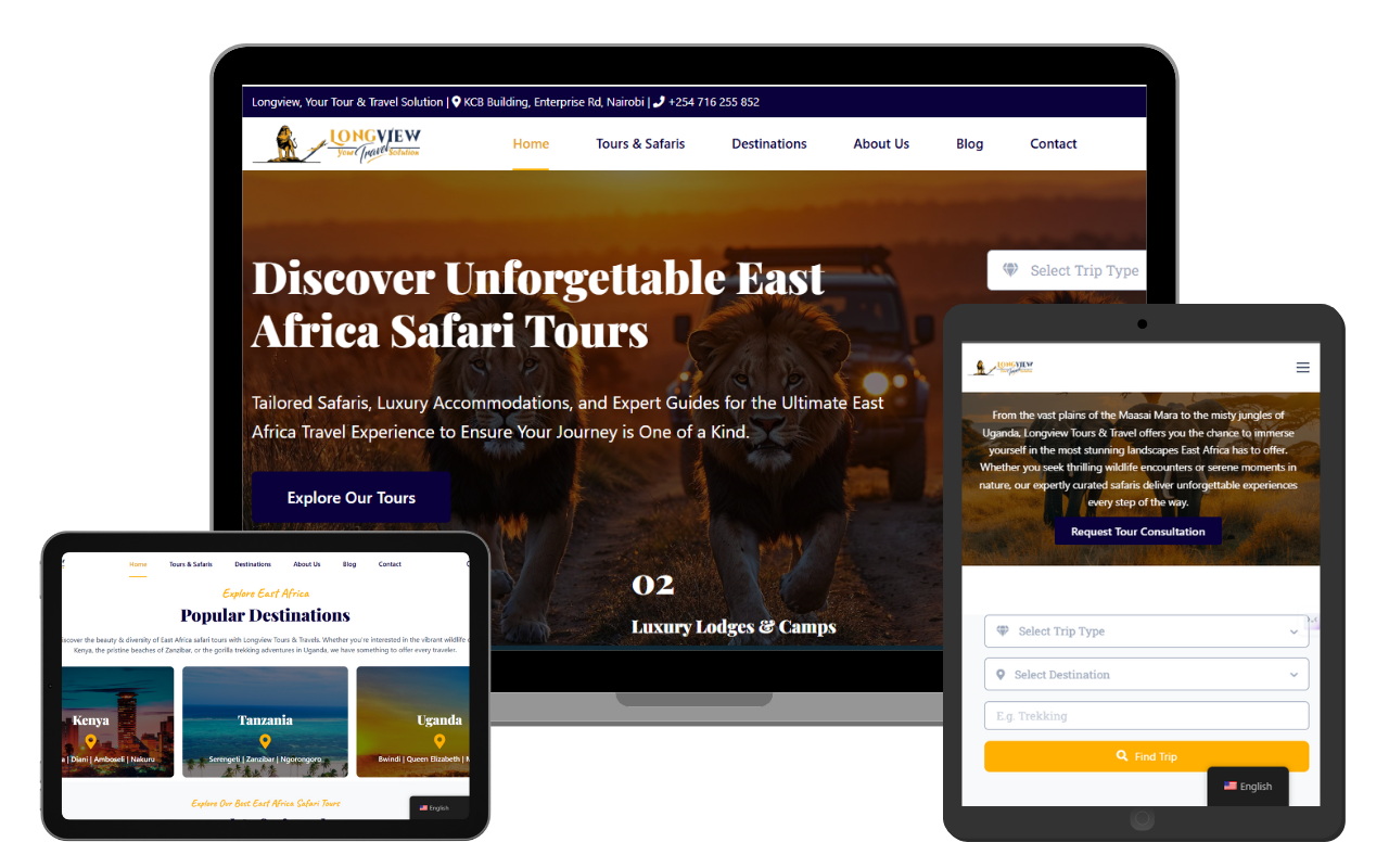Longview Tour and Travel Website Revamp | SEO & Digital Marketing