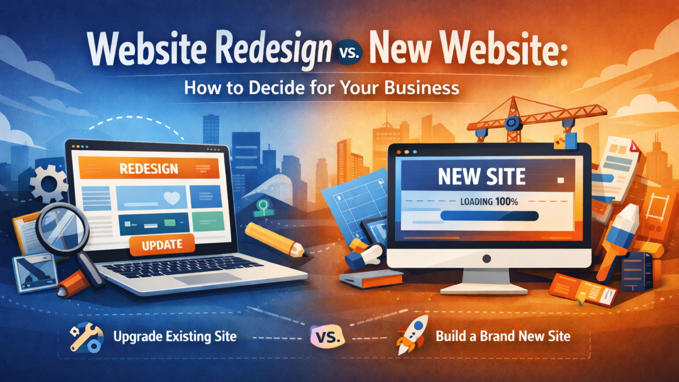 Website Redesign vs. New Website: How to Decide for Your Business