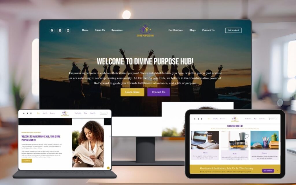 Women Empowerment Website Development | Divine Purpose Hub