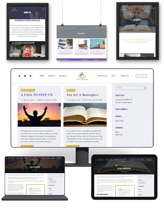 Women Empowerment Website Development | Divine Purpose Hub